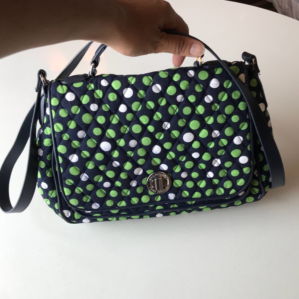 Vera Bradley Crossbody Bay Green&Blue - Picture 2 of 8